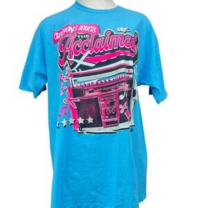 AEW The ACCLAIMED Mens T-Shirt (L) Cotton‎ Wrestling Boombox Retro Elite